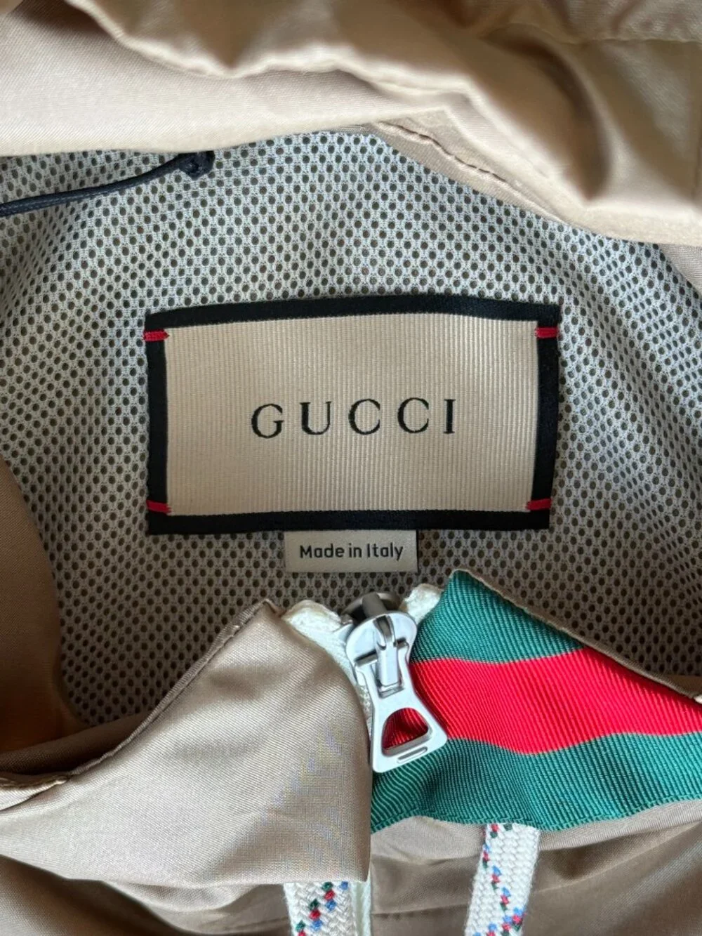 Gucci Brown Nylon Windbreaker
